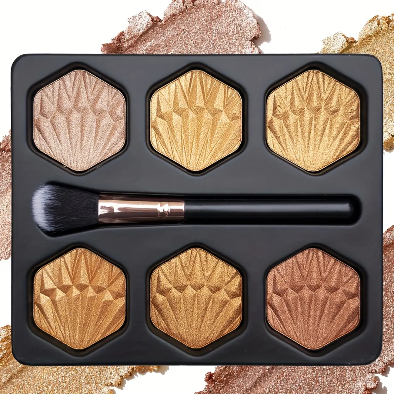 MAGIGIRL 6-Color Highlighter & Contour Palette, Waterproof Long-Lasting Face Makeup Powder, Buildable Smooth Glow for Sculpting, Makeup Products