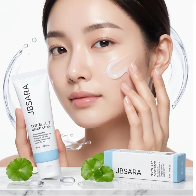 Centella 77 Watery Cream, Hydrating & Calming Skincare Moisturizer for Barrier Repair, Hydrates Calms
