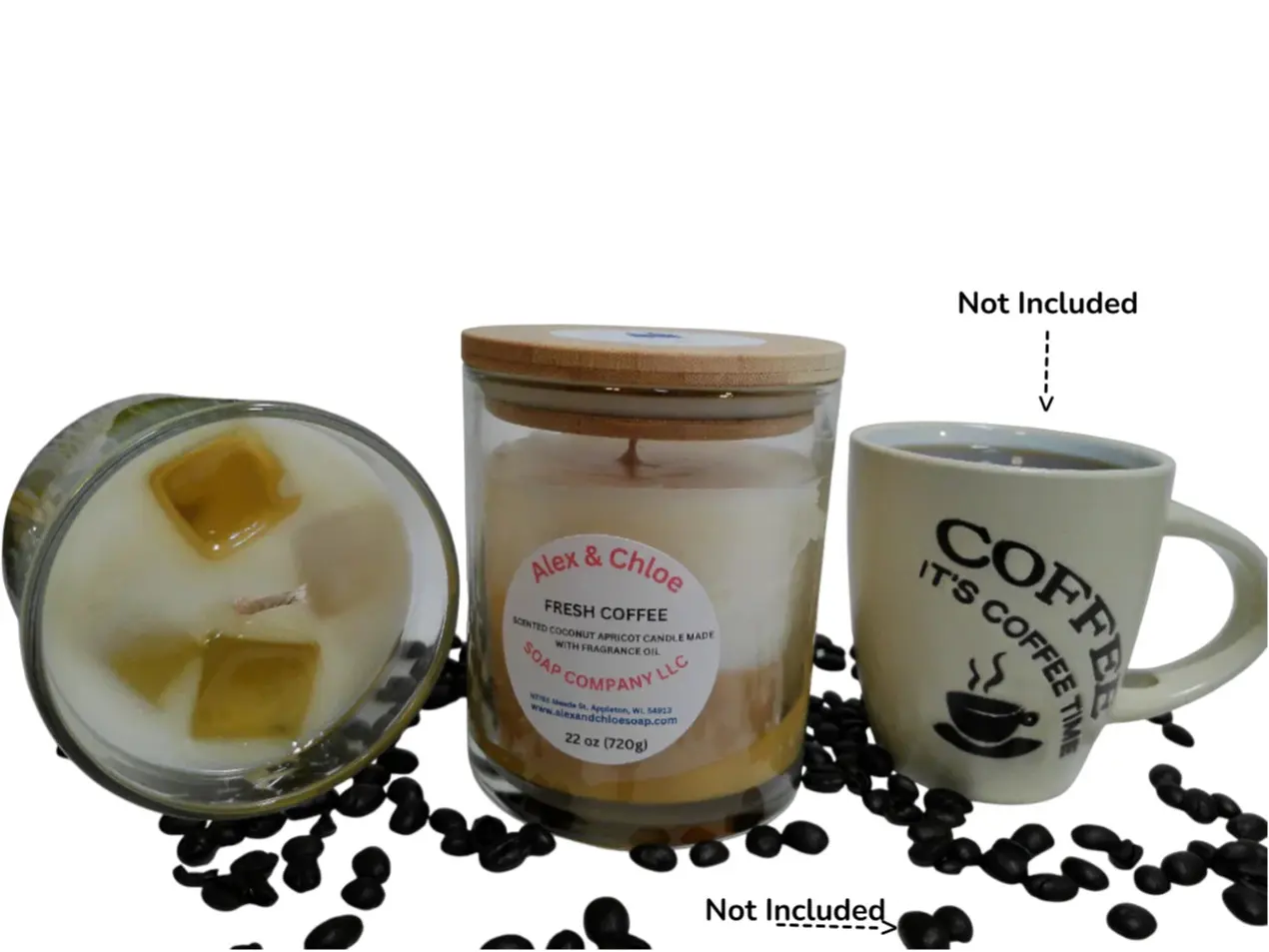 Fresh Coffee Cappuccino Brown 22 oz Candle
