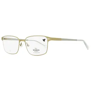 Shinola Flexon Rectangular Eyeglasses SH31002 719 Satin Gold 52mm