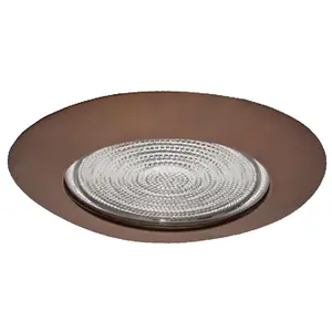 Nicor Lighting  6 In. Oil-Rubbed Bronze Lexan Shower Fresnel