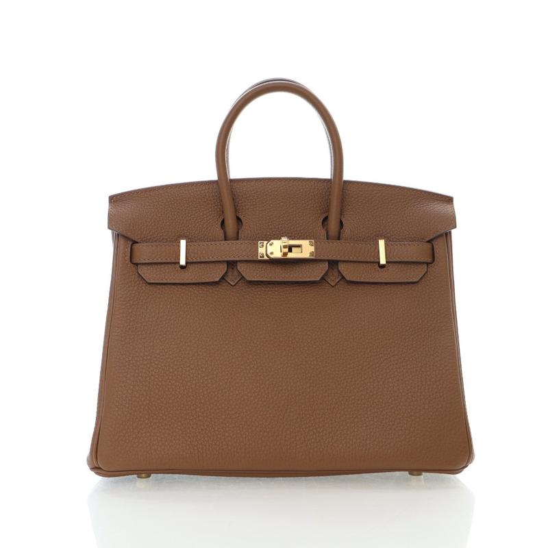 Pre-owned Togo Tote Bags Hermes Alezan Birkin 25