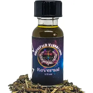 Reversal Handmade Ritual Oil | To Cleanse, Protect & Return Curses, Hexes, & More back to Sender | Made with Herbs & Essential Oils | Hoodoo, Voodoo, Wicca, Pagan | 1/2 oz Aromatherapy