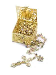 High-End Bead Gift Box Metal Hollow Out Packaging, Necklace Gift Box, Jewelry Boxes, Carved Jewelry Storage, Perfect for Gifts & Collectibles