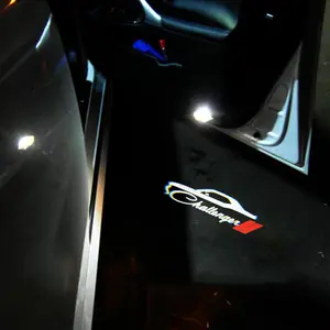 HD LED Car Door Welcome Light for Dodge Charger Challenger GT RT Easy to Install HD Projector Lamp 2Pcs