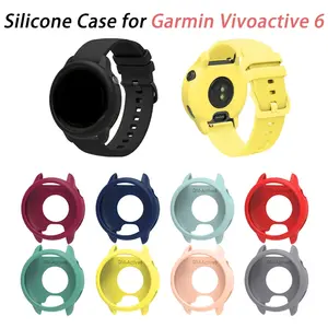 Soft Silicon Case For Garmin Vivoactive 6 Smartwatch Protective Skin Shell Protector Cover Bumper Guard Frame