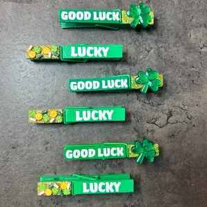 Good luck & lucky Gymnastics & cheer tumbling pins for pinning at competition
