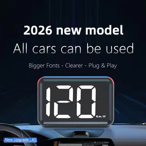 GPS Head-Up Display Speedometer Kilometers/hour X1 Pro, Large Font Digital Light, Car Hud USB Port, Choose or Option