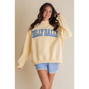 Dilly Dally Reversible Mock Neck Sweatshirt