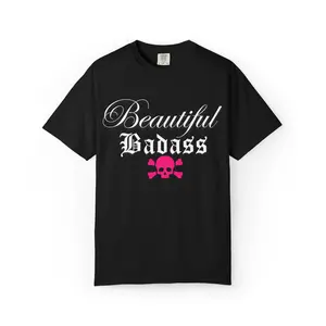 Beautiful Baddie T-shirt | Skull and Wings Graphic