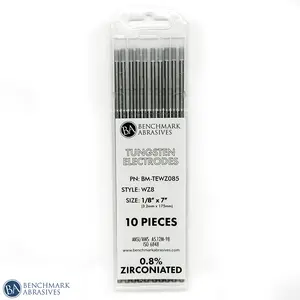 0.8% Zirconiated Tungsten Electrode (White, WZ8) - 10 Pack