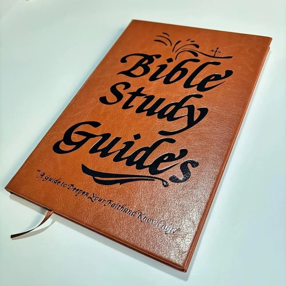 66-Page Bible Study Guide, Beginner Bible Learning Notebook, Daily Devotional Journal, Prayer Reflection Religious Notebook, Workbook, Includes Daily Scripture Quotes, Journaling, Guided, Bible Study Supplies