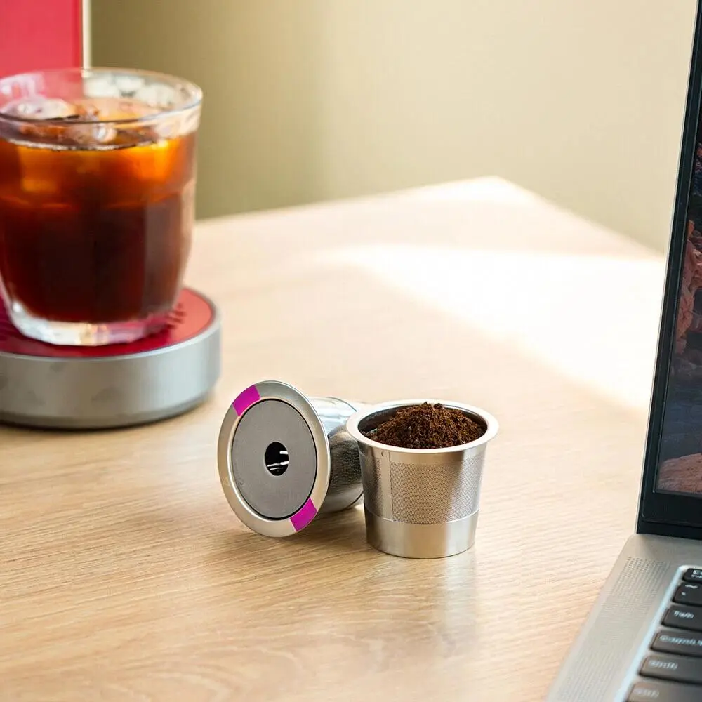 Reusable Stainless Steel Keurig Universal Coffee Pods & Filters for K 2.0 and 1.0 Coffee Makers