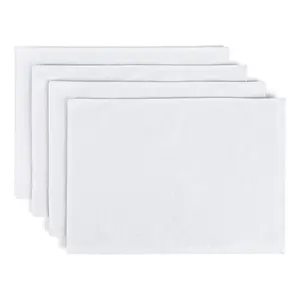 over&back Set of 4 Woven Chambray Placemats - 100% Cotton