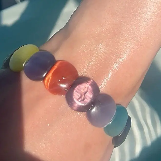 Multi-Color Agate Gemstone Crystal Gemstone