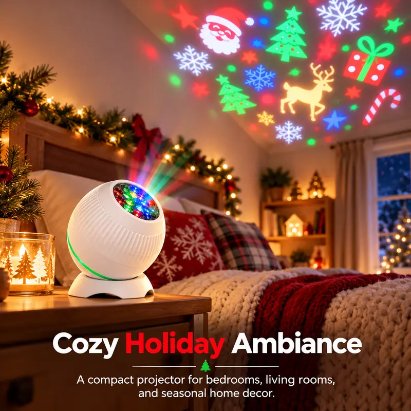 Christmas Light Projector for Indoor Home, LED Holiday Projector Lights ...