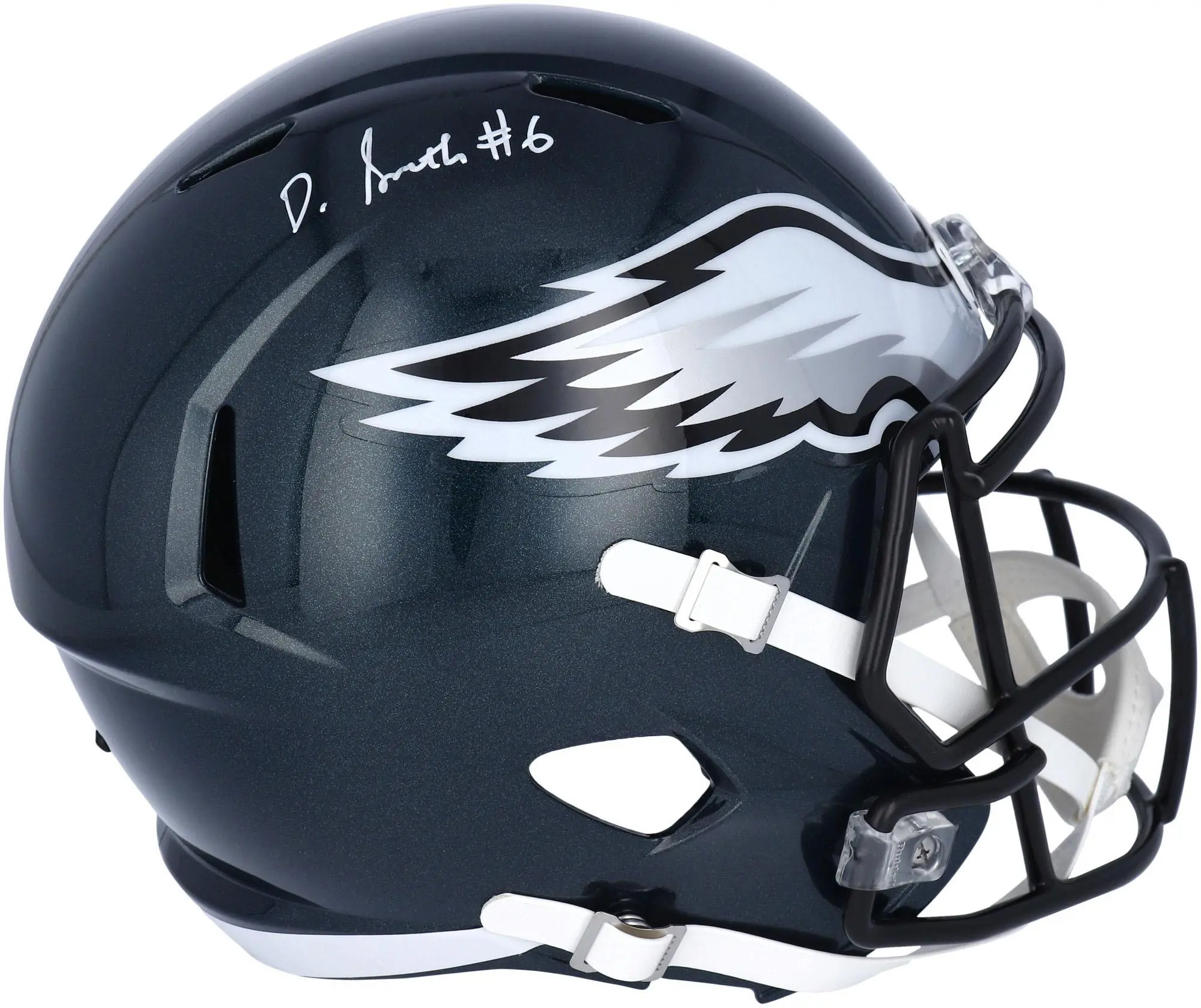 DeVonta Smith Philadelphia Eagles Autographed Riddell Speed Replica Helmet - Fanatics Authentic Certified