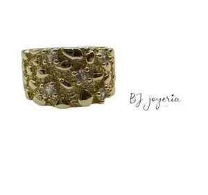 COPPER NUGGET SQUARE RING (0910)