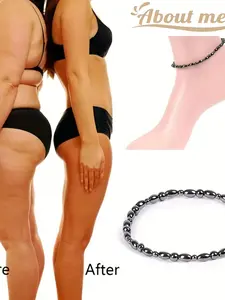 About meow Magnetic Weight Loss Anklet Bracelet, Effective Slimming & Stimulation, Acupoint Therapy for Arthritis Pain Relief, 2pcs Gallstone Design