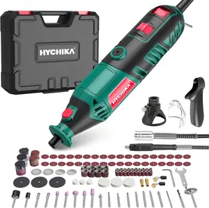 180W Rotary Tool Kit, Variable Speed(8000-35000RPM) wiith Flex Shaft & 173 Accessories Perfect for Cutting/Detail Sanding/Engraving/Carving/Polishing Drill