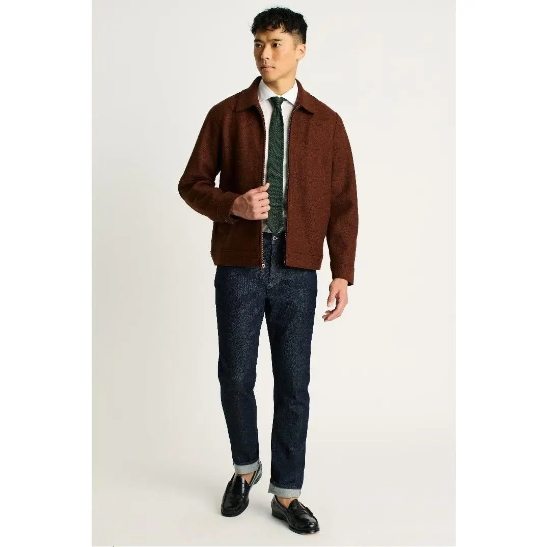 Men's Italian Brushed Wool Deck Jacket