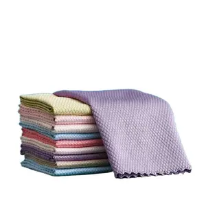 【Summer Vibes】10-Piece Water Absorbent Plastic Cleaning Cloth and Wipe Set with PE Home Organizer Box - Multi-Purpose Storage for Kitchen, Bathroom - Ideal Home Care Supplies Gift microfiber