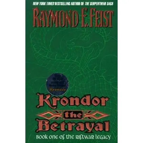Used Hardcover 1998 Edition Fiction Book - Krondor the Betrayal, Feist Authored English Language Book with Breathtaking Exploits, Fiction Books, Hardcover Edition