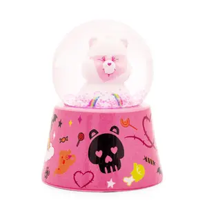 Care Bears Cheer Bear Mummy 3-Inch Mini Light-Up Snow Globe