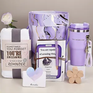 Emberwave Mothers Day Relaxing Spa Gift Basket for Women - Pamper Mom with Plush Blanket, Insulated Tumbler, Socks, Candle, Bath Bombs, Soap and Handwritten Card tiktokshopspringglowup