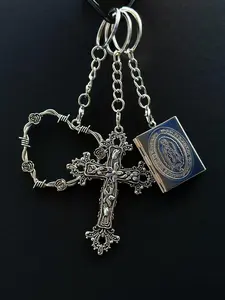 Vintage Cross Design Bag Charm, Fashion Bag Charms, Fashionable Bag Charm for Women & Men, Trendy All-match & Exquisite Bag Charm for Birthday Gift