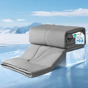 Revolutionary Cooling Comforter King Absorbs Body Heat to Keep Cool, Cooling Blanket for Hot Sleepers Japanese Arc-Chill 3.0 Summer Comforter Hypo-Allergenic Cool-Gray