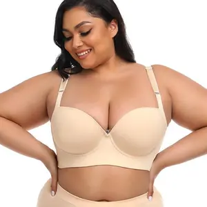 【HOT】-Plus size woman's bra, comfortable, slimming and anti-sagging