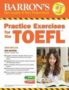USED-Practice Exercises for the TOEFL with MP3 CD [With MP3 CD] by Sharpe, Pamela J. (Paperback)