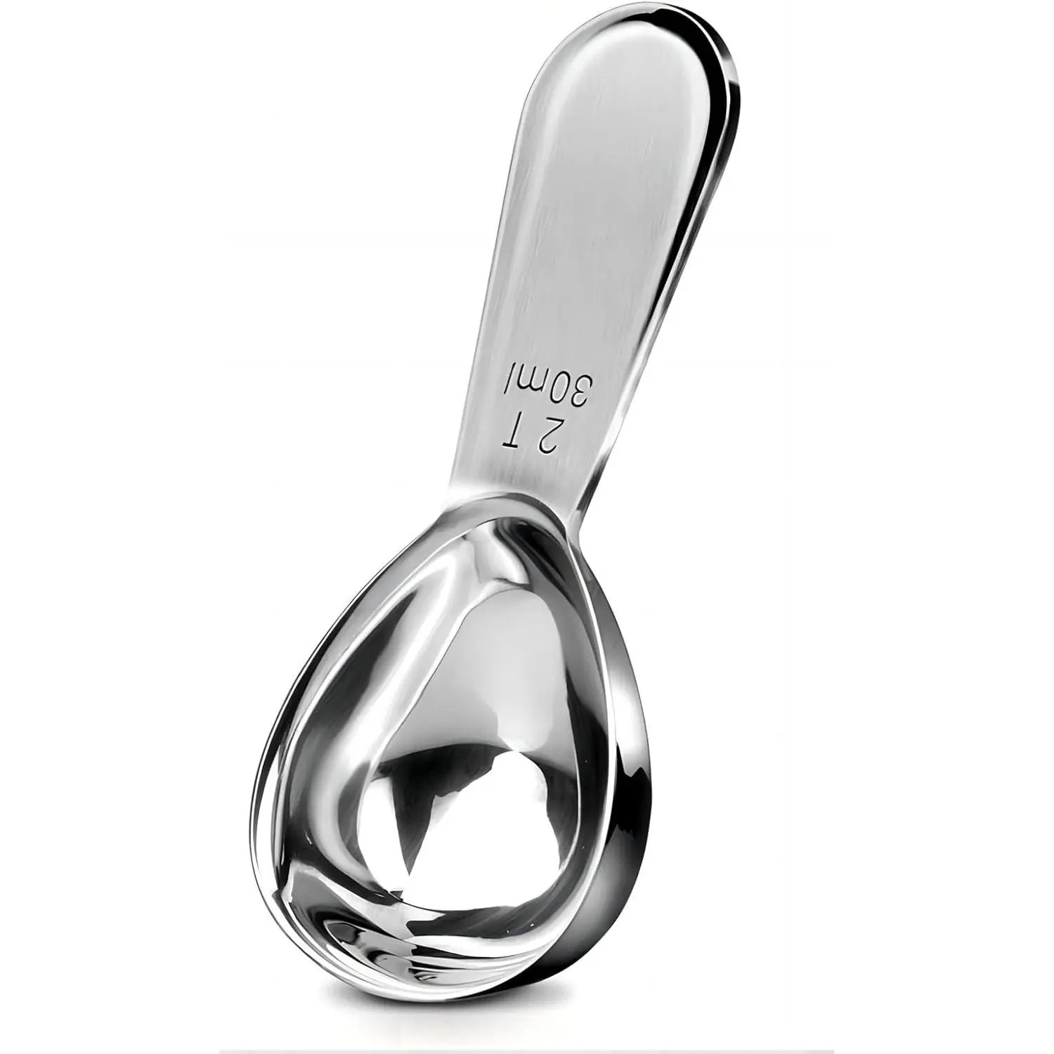 Coffee Scoop for Ground Coffee 2 Tablespoon Measuring Spoon, Small 18/8 Stainless Steel Exact Measuring Spoon for  Sugar Flour Metal Coffee Scooper for canisterss/jars (30ml,1 Pcs)