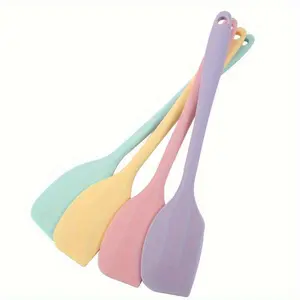 1pc Heat-Resistant Silicone Spatulas for Baking - Cream, Butter, Cake, Batter Scraper - Kitchenware Baking Tools and Accessories