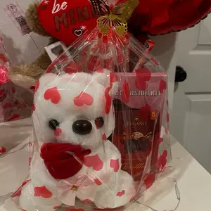 Gift Set with Heart Teddy Bear and red rose Perfect for Romantic Occasions