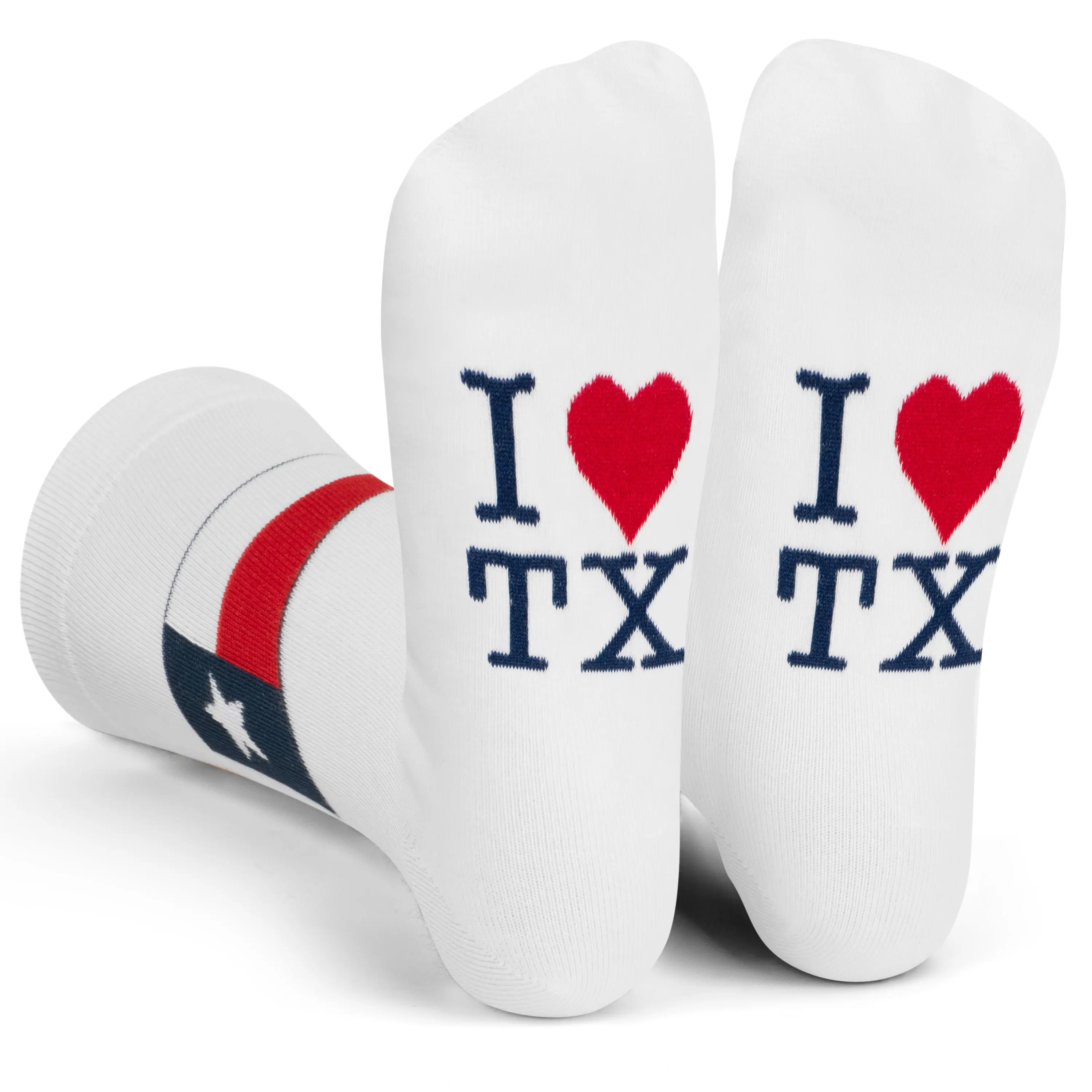 I Heart TX Texas Socks