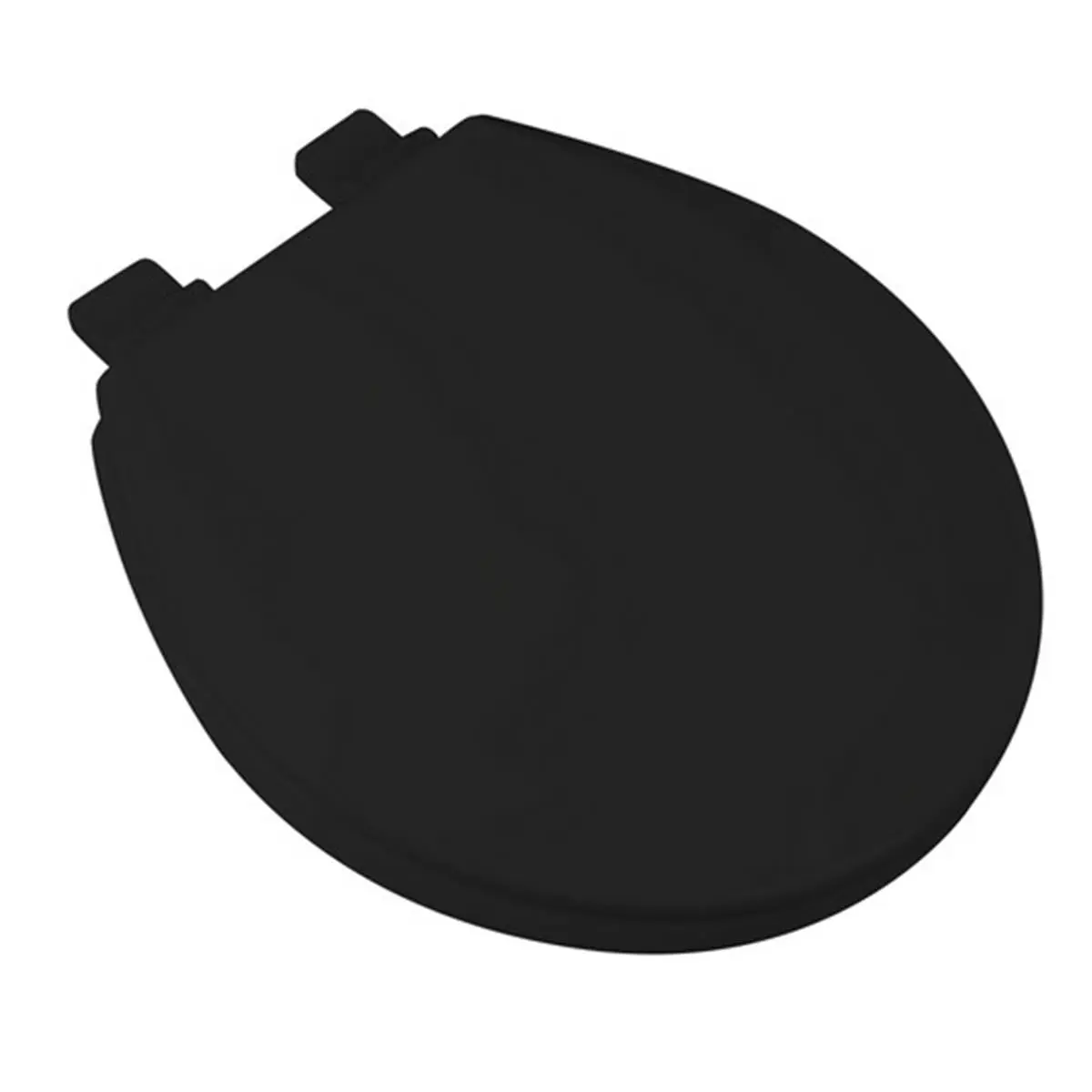 212 MAIN Premium Round Molded Wood Toilet Seat with Toilet Lid, Slow-Close Function, Adjustable Hinges, Odor Guard Technology, Black (Model 1F1R7-90)