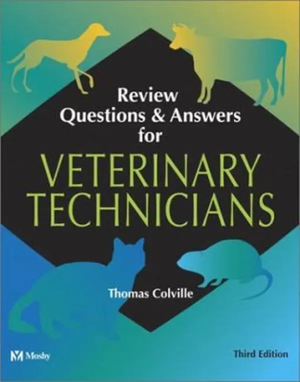 USED Book - Review Questions and Answers for Veterinary Technicians (3rd Edition, Book & CD-ROM) by Thomas P. Colville DVM  MSc (Paperback) - english