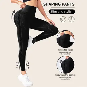 Women's Solid Color workout Leggings, Breathable & Comfortable Yoga Pants For Gym & Workout, Sports Stretchy Leggings