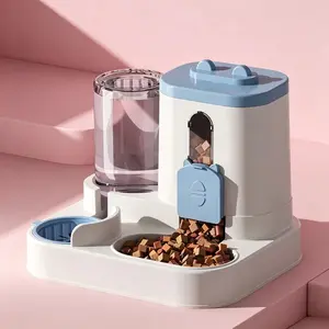 Automatic Pet Feeder for Cats and Dogs, Dry and Wet Food Separator, Home and Travel Friendly, Visible Remaining Amounts