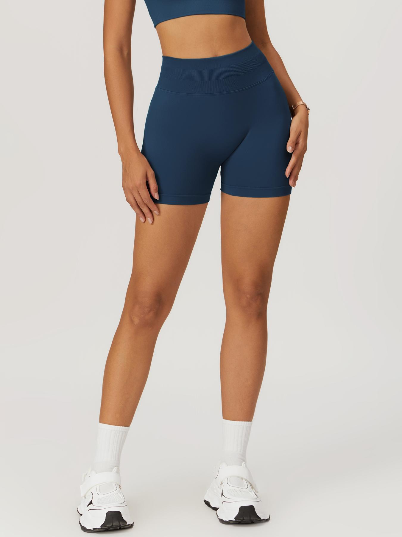 Women's Scrunch Butt Lifting Workout Shorts - High Waisted Seamless Booty Biker Shorts for Gym, Running & Squat