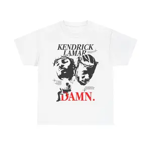 Limited Kendrick Damn T-Shirt, Unisex Cotton Tee, Hip Hop Music Fan Gift, Streetwear Graphic Top, Music Festival Apparel 1816029136
