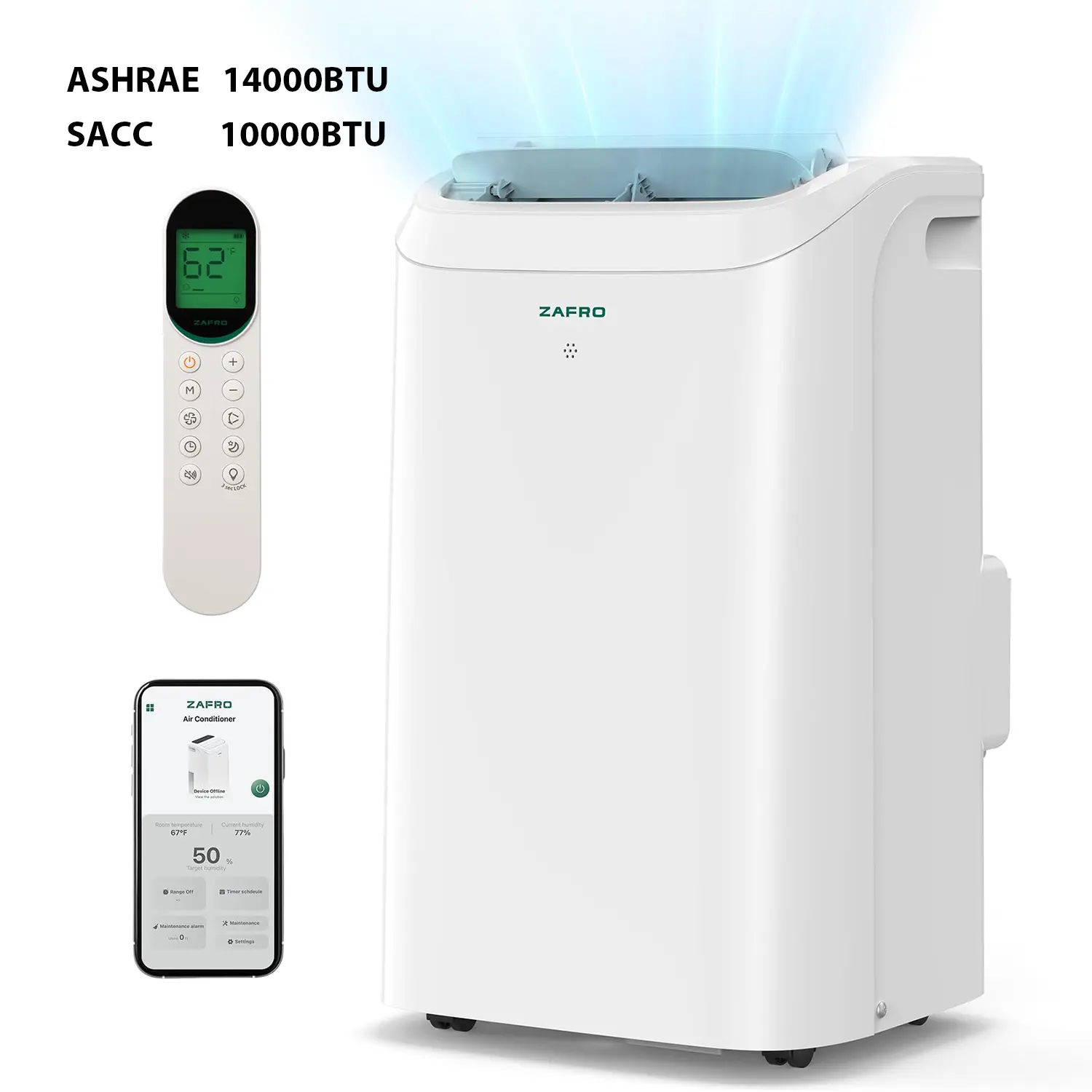 White - 14,000 BTU