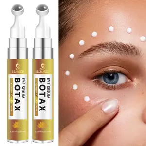 2PCS Botax Rollerball Eye Serum with Vitamin C & Caffeine Hyaluronic Acid, Reduces Dark Circles & Puffiness, Under Eye Brightener, Morning Routine Quick Eye Revitalizer