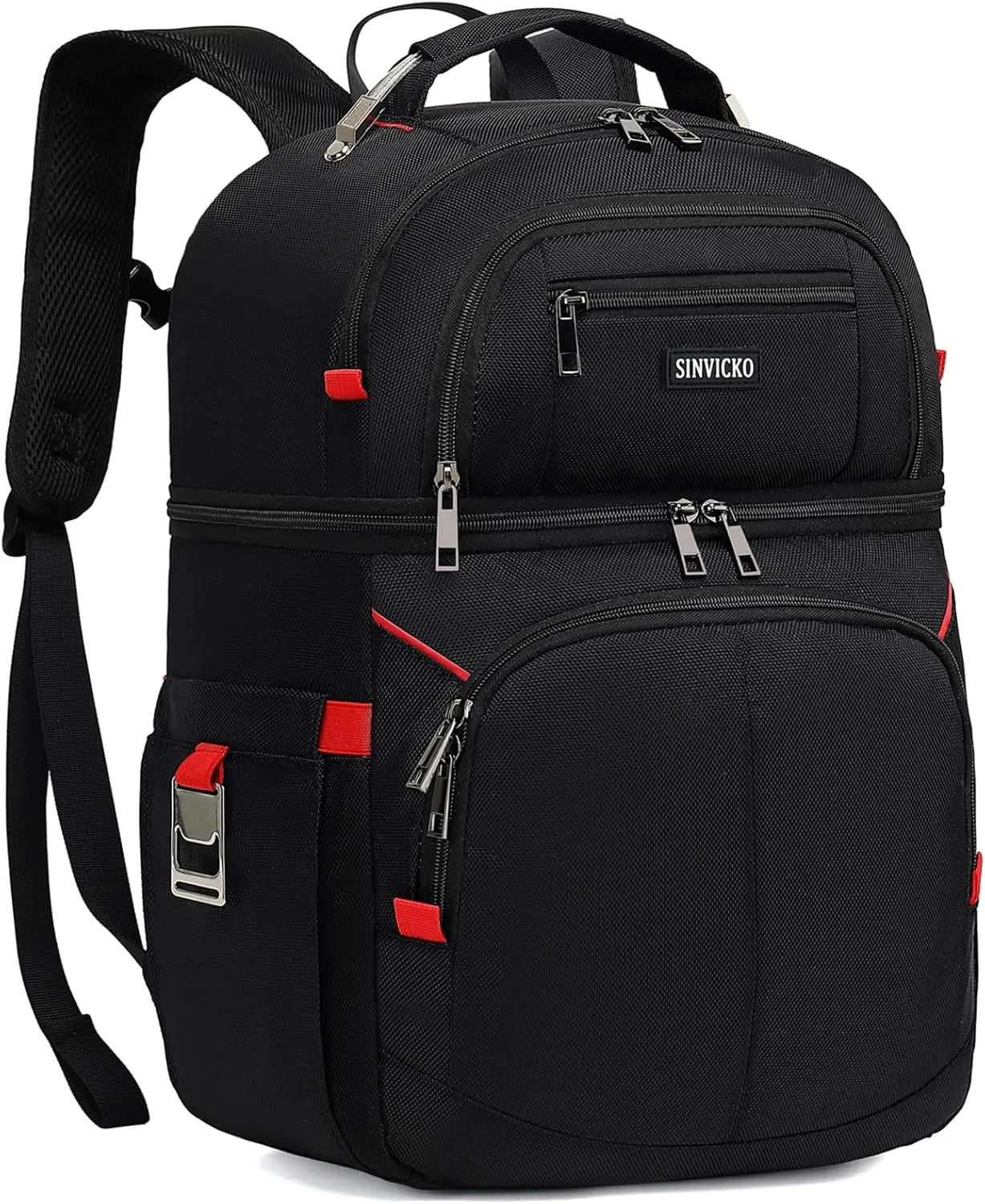 Insulated Cooler Backpack,Double Deck Leakproof Cooler Bag,Insulated Backpack Cooler Lunch Backpack for Men Women