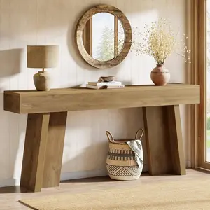 LITTLE TREE 70.9-Inch Long Console Table, Farmhouse Narrow Entryway Table Behind The Couch for Living Room, Hallway, Entrance, Foyer LITTLE TREE 70.9-Inch Long Console Table, Farmhouse Narrow Entryway Table Behind The Couch for Living Room, Hallway, Entrance, Foyer
