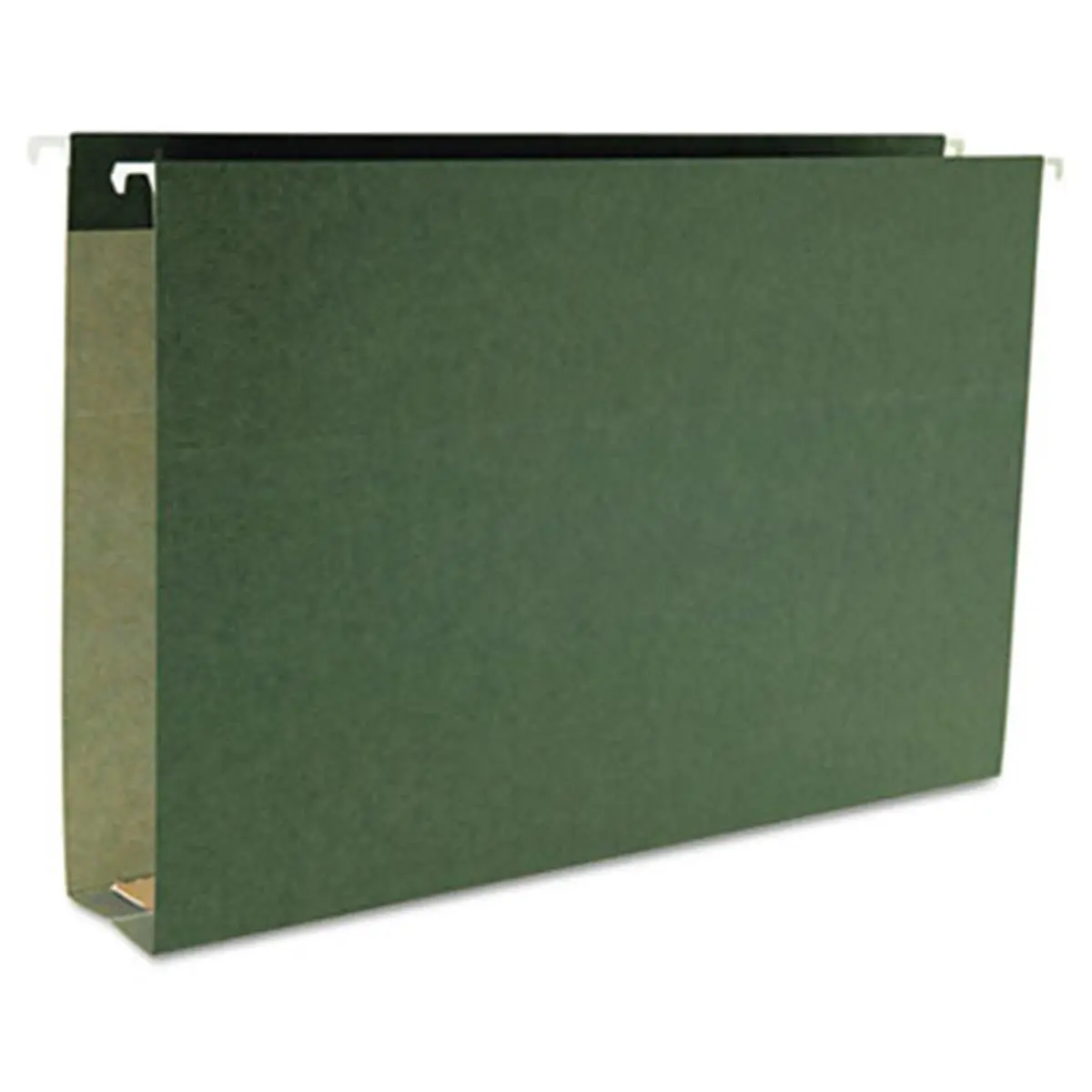 Smead 65095 2" Cap Box Bottom Hanging Filing Folders - Legal Size, Standard Green - 25 per Box