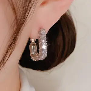 Fashionable and elegant earrings, sparkling accessories for women, earrings for women, stylish accessories, casual and fashionable jewelry, Mother's Day and Valentine's Day gifts, jewelry gifts for her,14k gold-plated