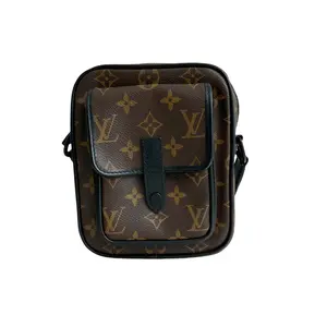 Pre-owned canvas Shoulder Bags Louis Vuitton Christopher Monogram with Cowhide Trim — Large Shoulder/Crossbody Bag